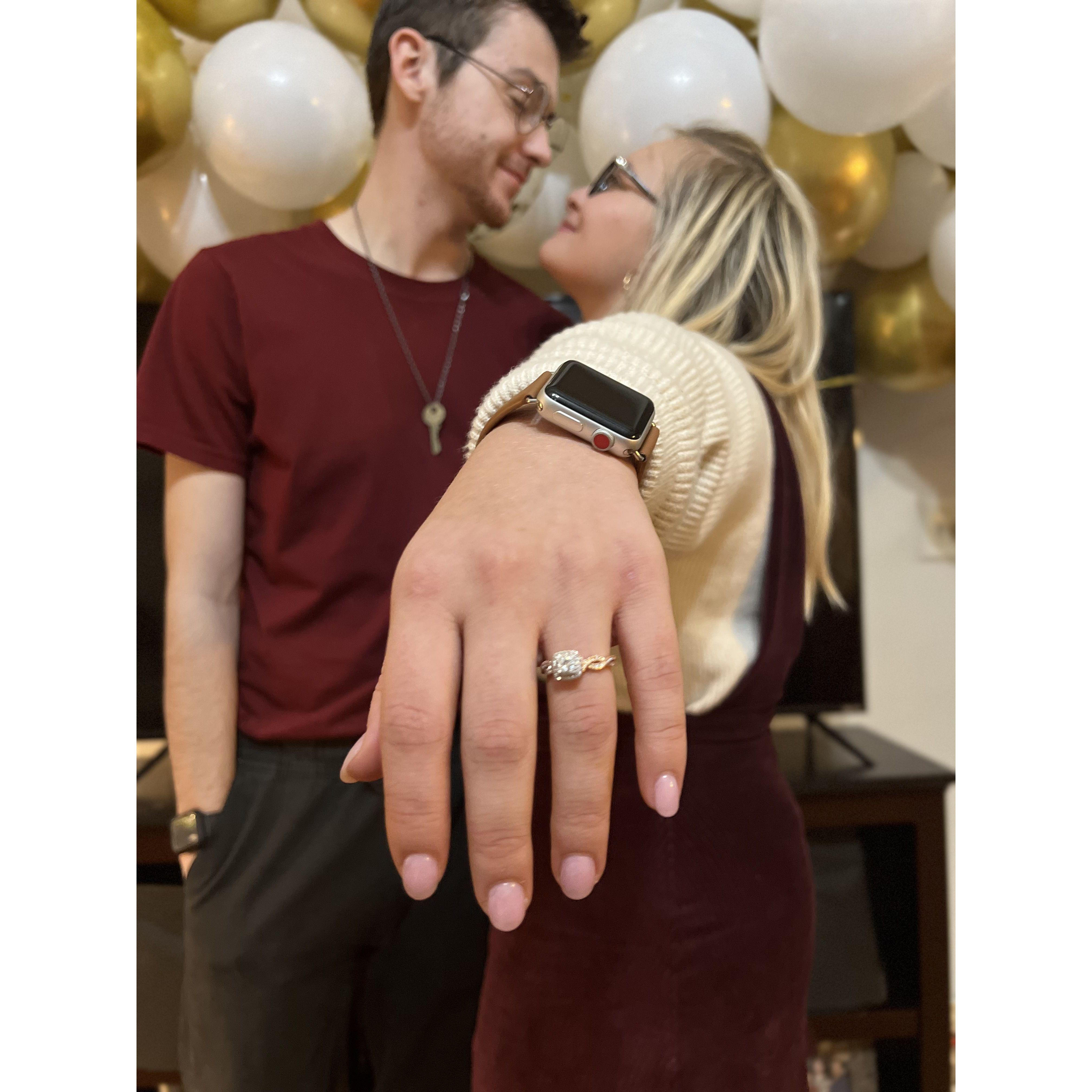 Jordan's mom threw us a sweet sweet engagement party the day after he proposed