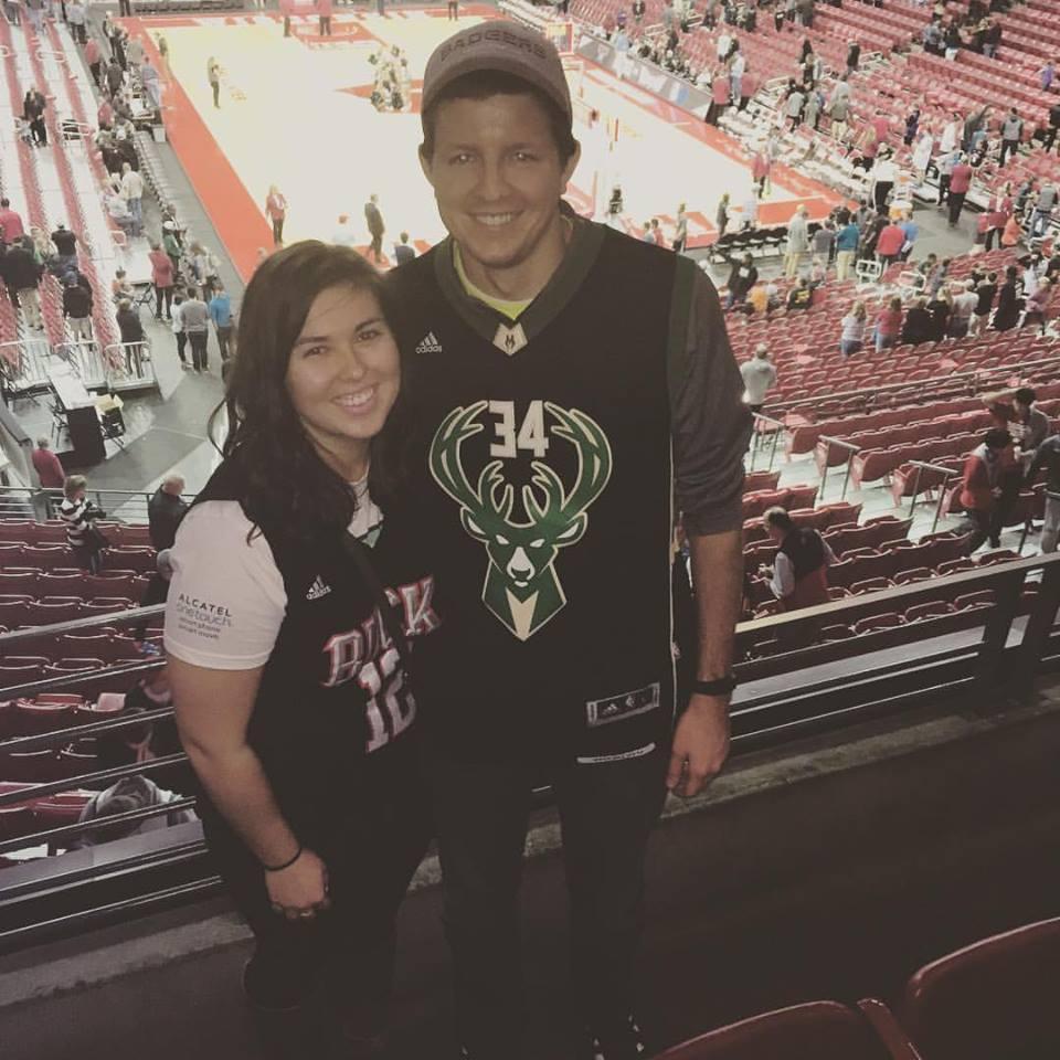 A very early date to a Bucks game in Madison