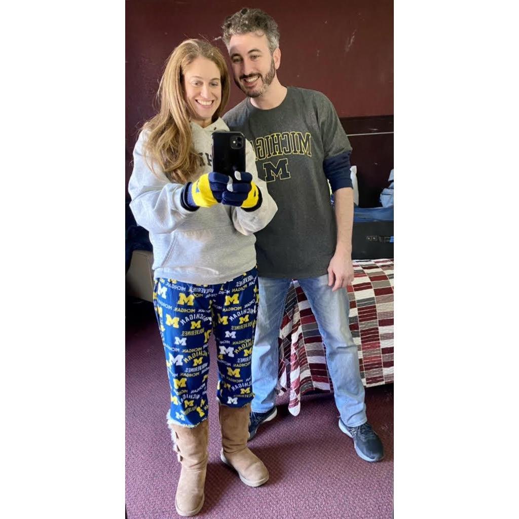 Love how I can be cute & silly with you! Let's GO BLUE!