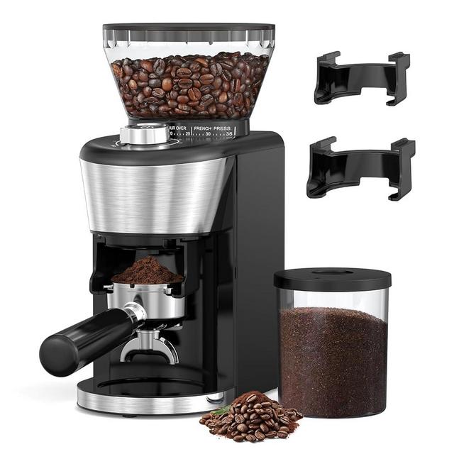 Xbeauty Coffee Grinder Electric Burr, 35 Grind Settings, Smart Dose Control, French Press, Espresso, One-touch Automatic Burr Coffee Grinder, Easy Clean for Home, Ofiice