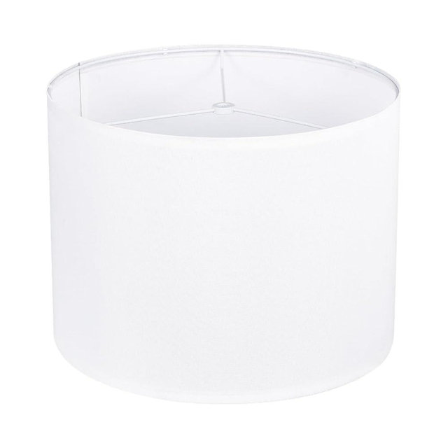 White Lamp Shade for Table Lamps, Large Drum Lampshade 13" Top x 13" Bottom x 10" High, Replacement Lamp Shade Natural Linen Hand Crafted for Table Lamp Floor Lamps, Easy Assembly Required