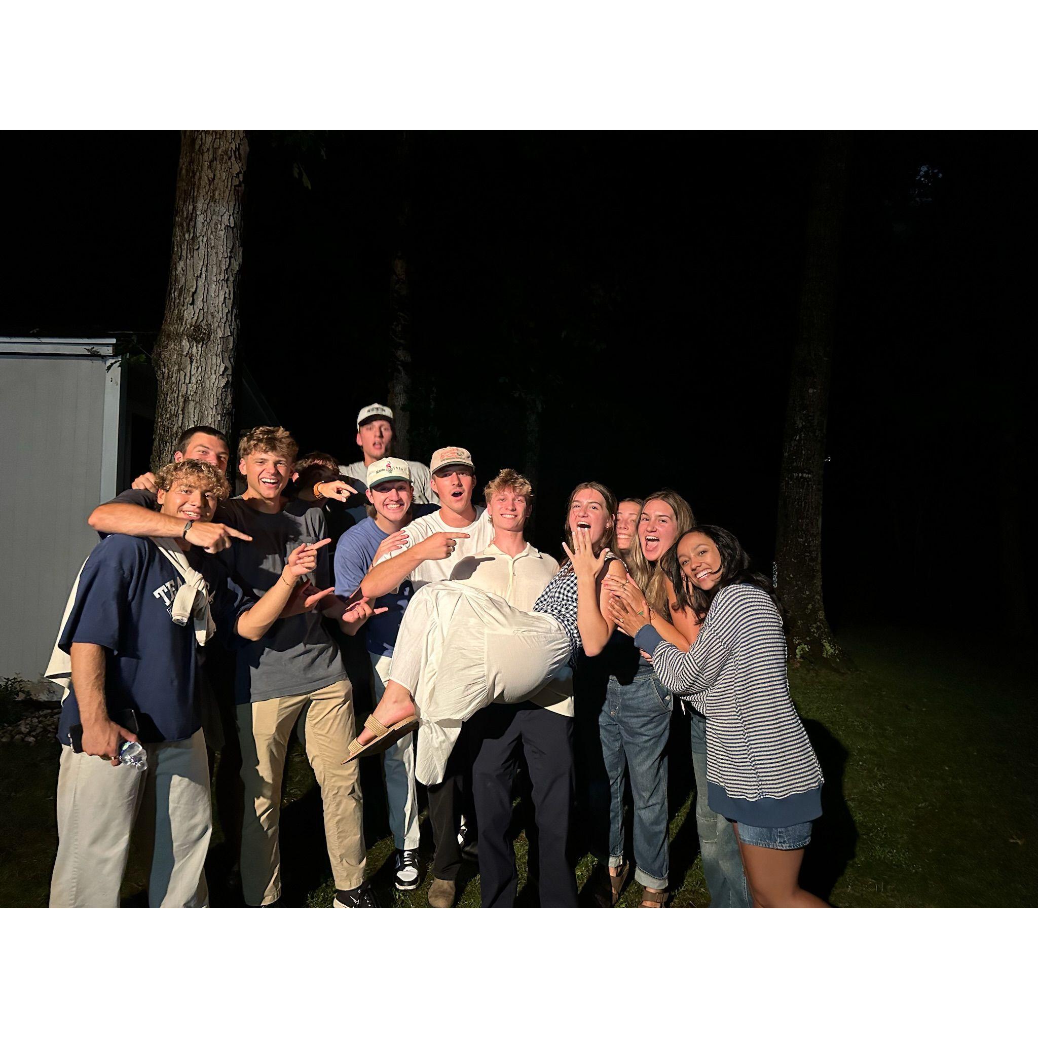 our sweet friends and the sweetest engagement party!