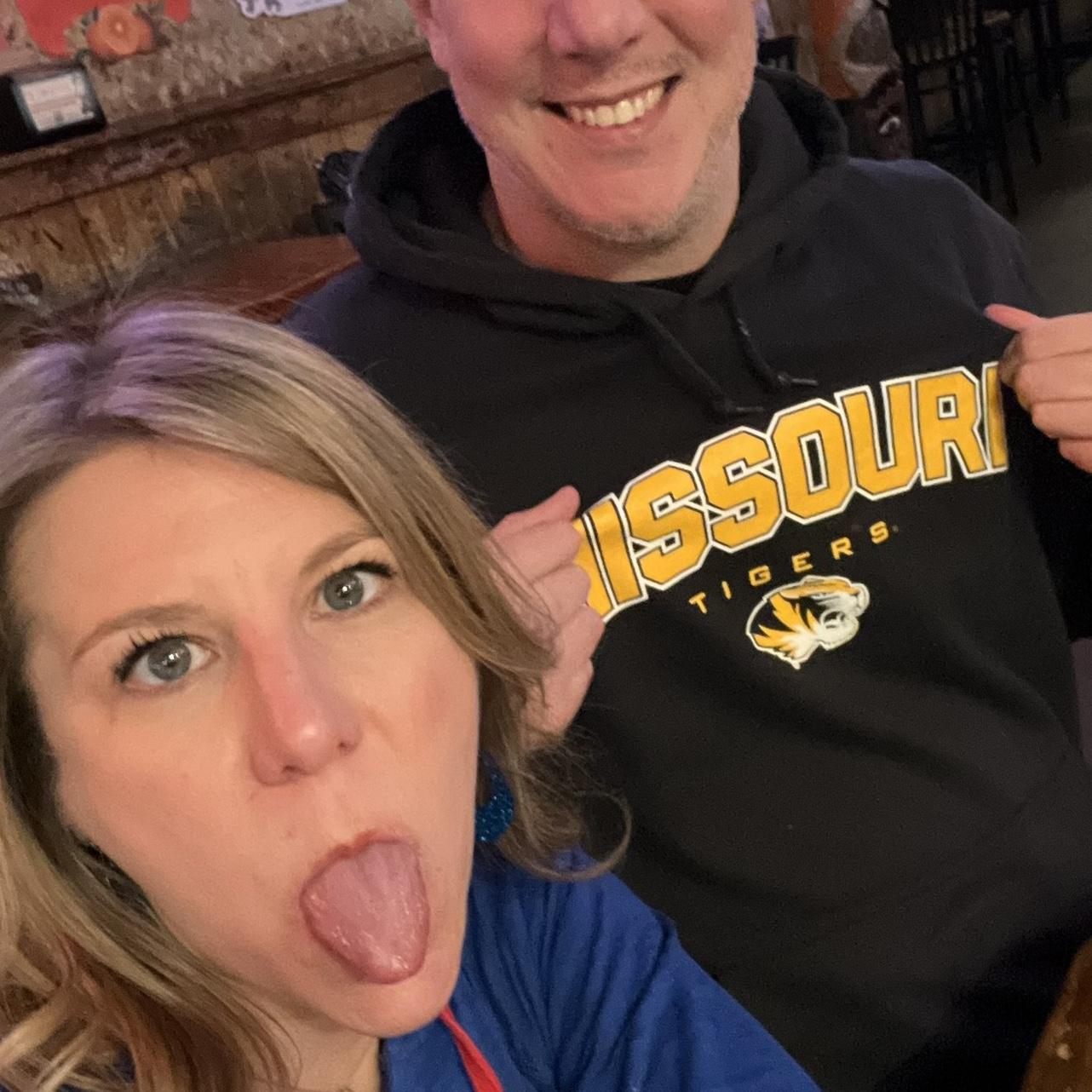 KU/Mizzou basketball game. Anthony asked Mandy to be his girlfriend after the KU win