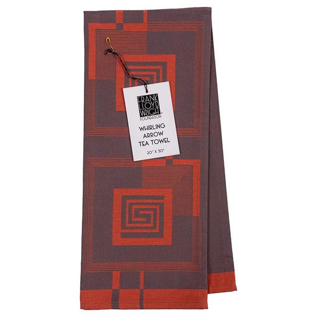 KAF Home Frank Lloyd Wright Woven Jacquard Tea Towel 20 x 30-inch 100-Percent Cotton (Whirling Arrow)