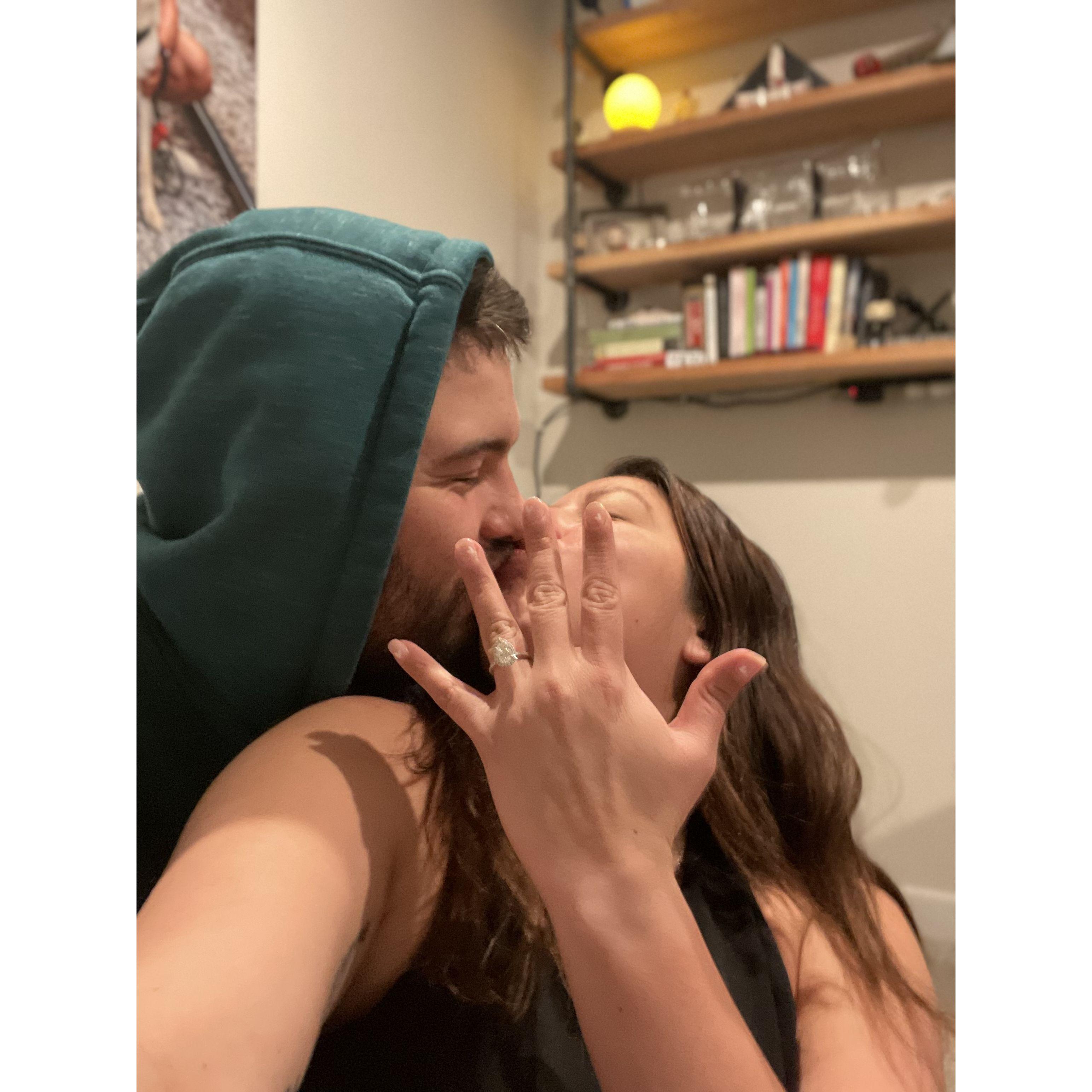 The night he proposed!