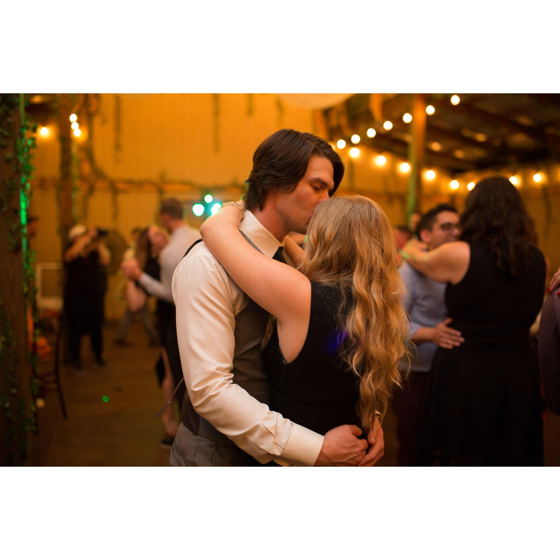 caught dancing at Bryce & Alyson's wedding