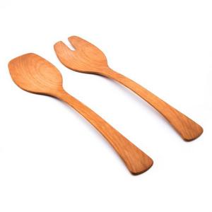 Andrew Pearce Cherry Wood Salad Servers 15"
