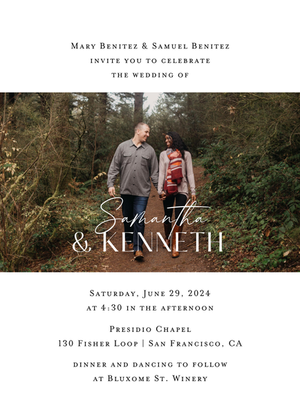 Sidney Classic | White | Zola Wedding Invitations