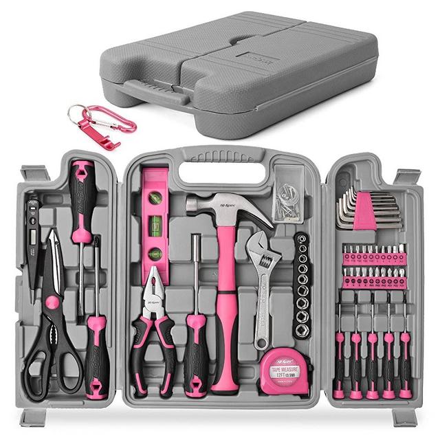 Hi-Spec 56 Piece Home & Office Tool Kit Set. General DIY Repair & Maintenance Hand Tools with Hammer, Pliers, Screwdriver & Hex Key Sets. Complete in a Storage Box Carry Case
