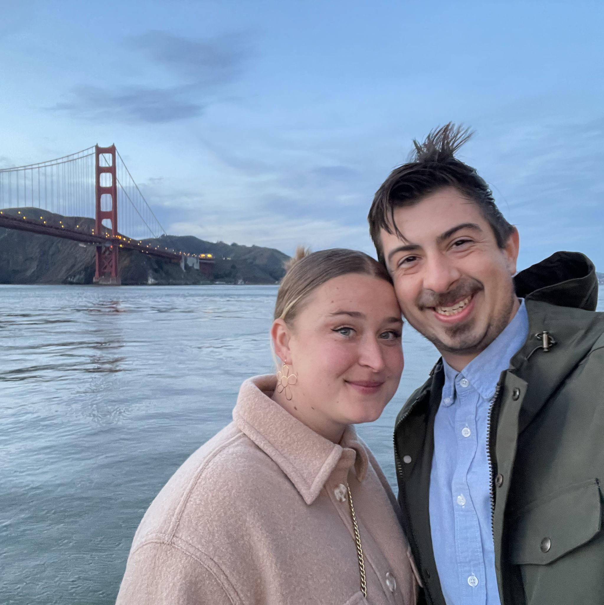 Took the San Francisco Ferry under the Golden Gate Bridge. It was a windy evening!
