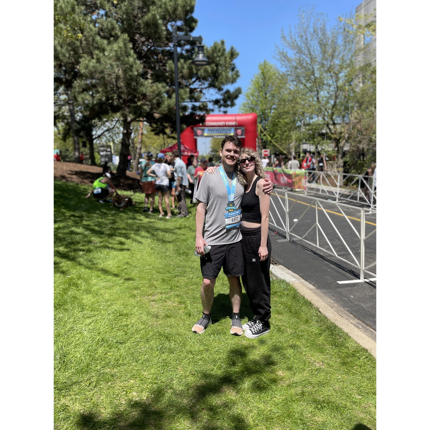 May 2023 - After Ciaran's first marathon!
