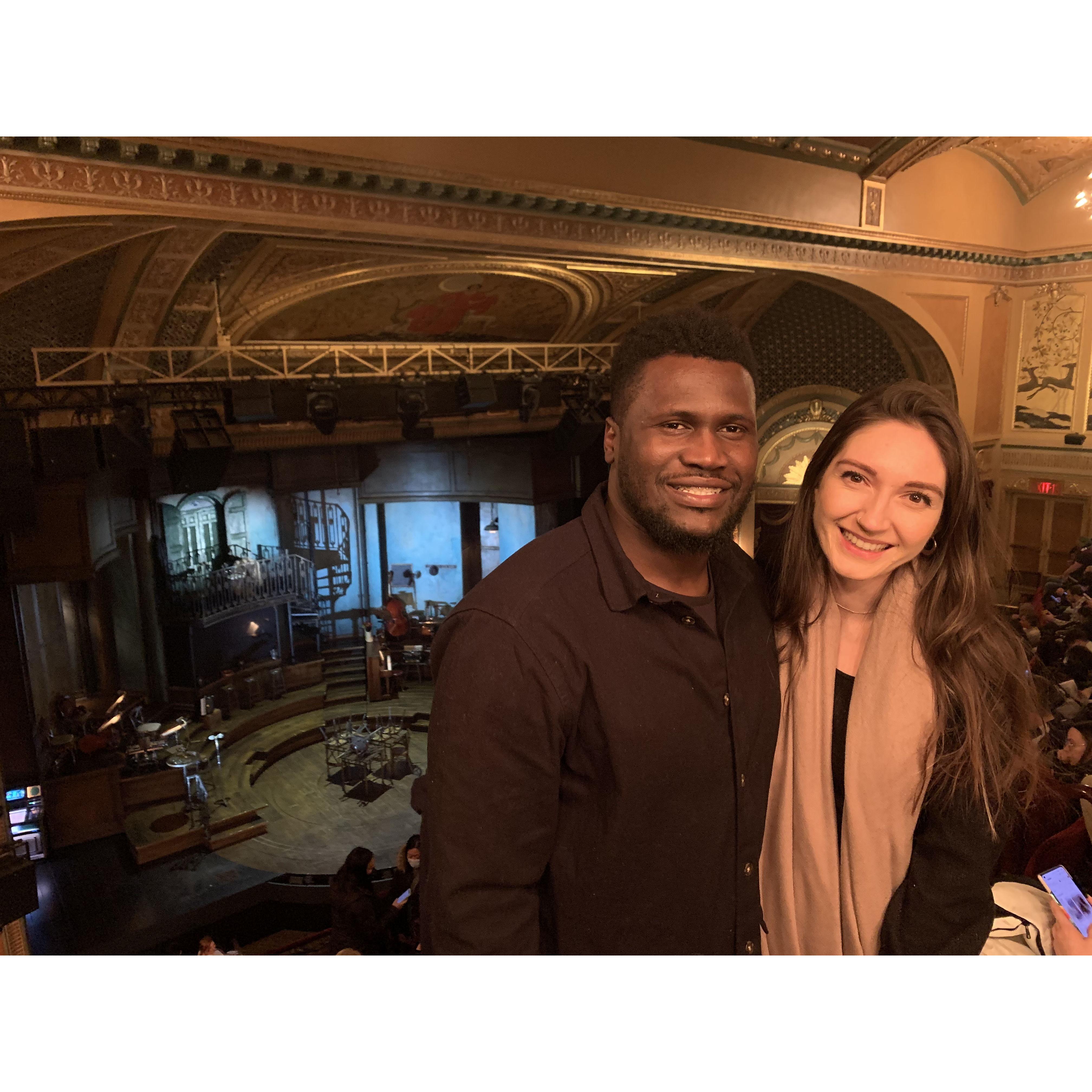Anniversary trip seeing Hadestown!