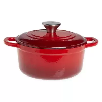 Our Table™ 2 qt. Enameled Cast Iron Dutch Oven in Red