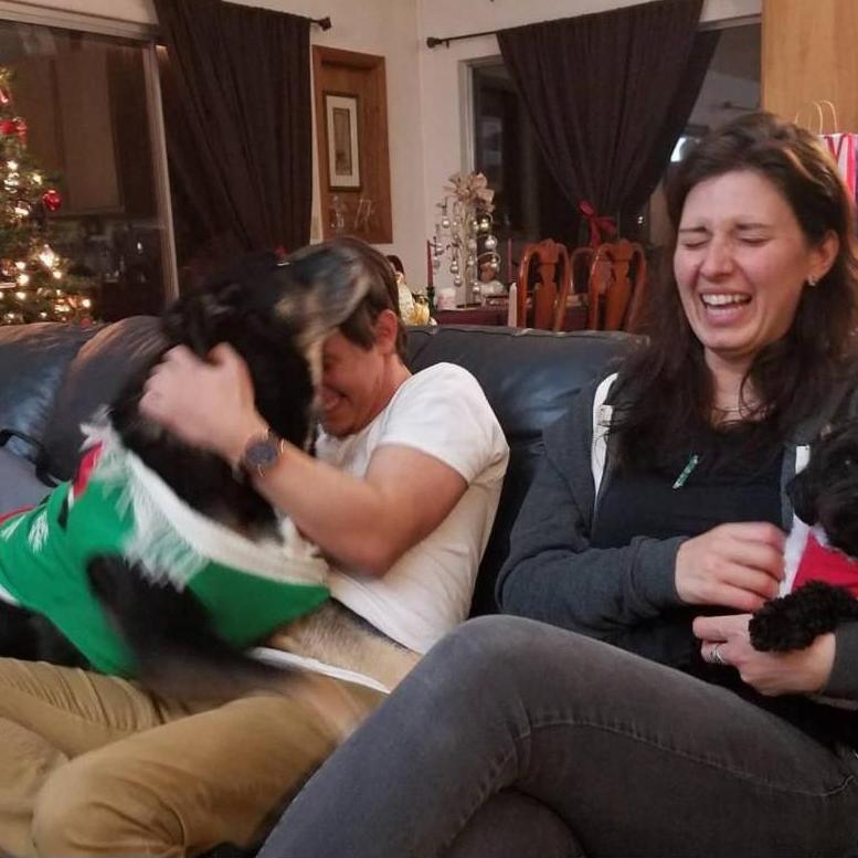 This is how we feel about dogs, we love them! Good memories with a few of the Barba pups.