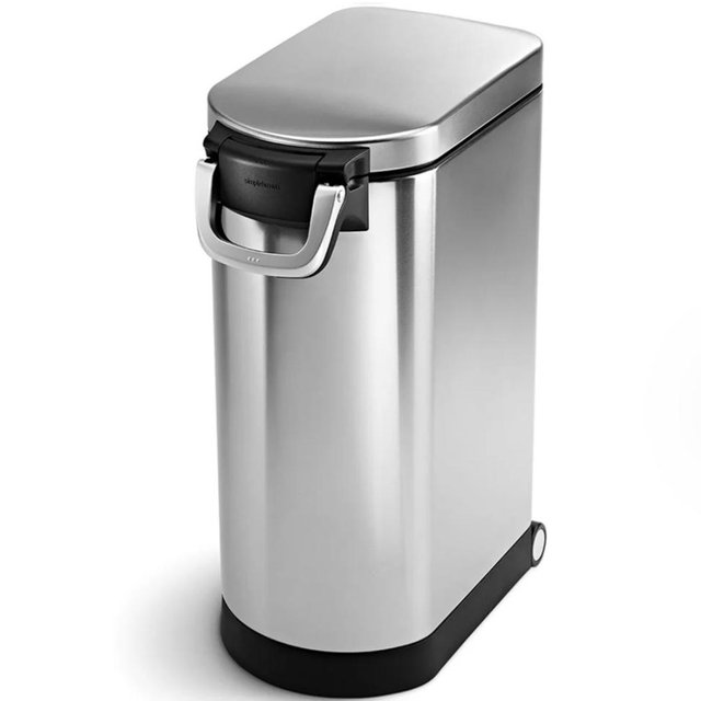 simplehuman X-Large Pet Food Storage Container - Brushed Stainless Steel