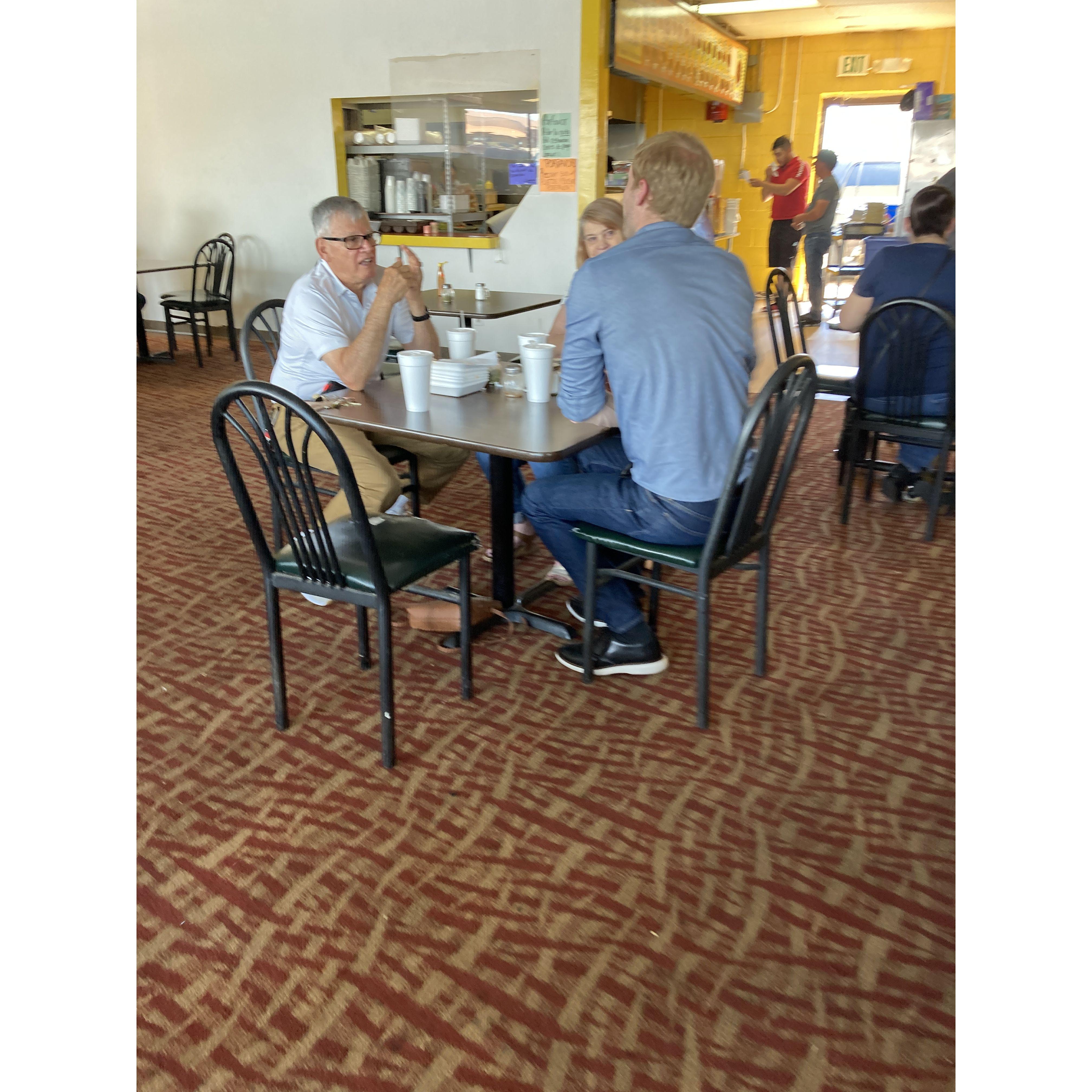 Popi was dying to take us to Los Rancheros #2! Mexican restaurant and store. We weren't officially dating yet...Daniel was a gem the whole day.