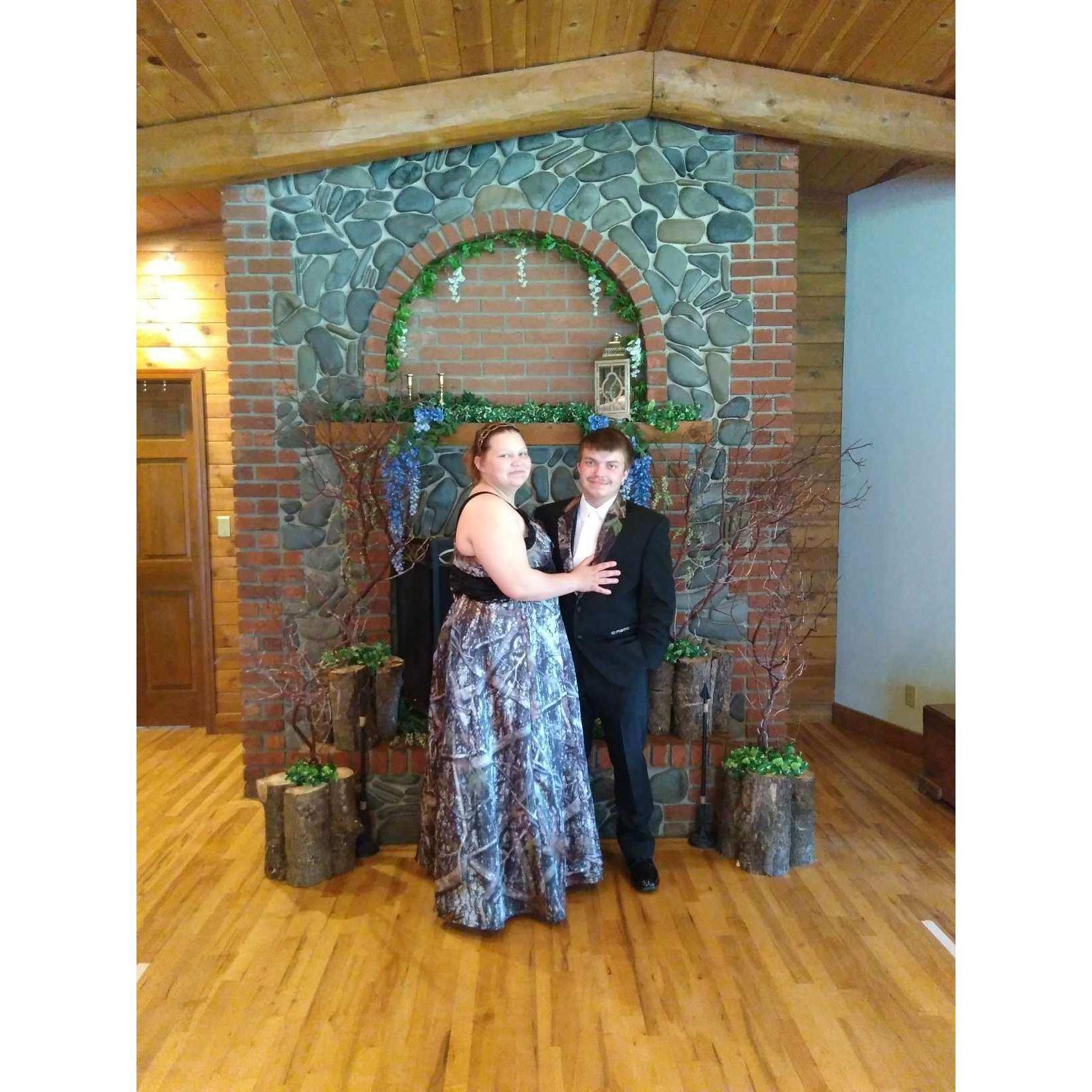 Prom 2018. Cody's grandmother Linda made my dress and Cody's vest