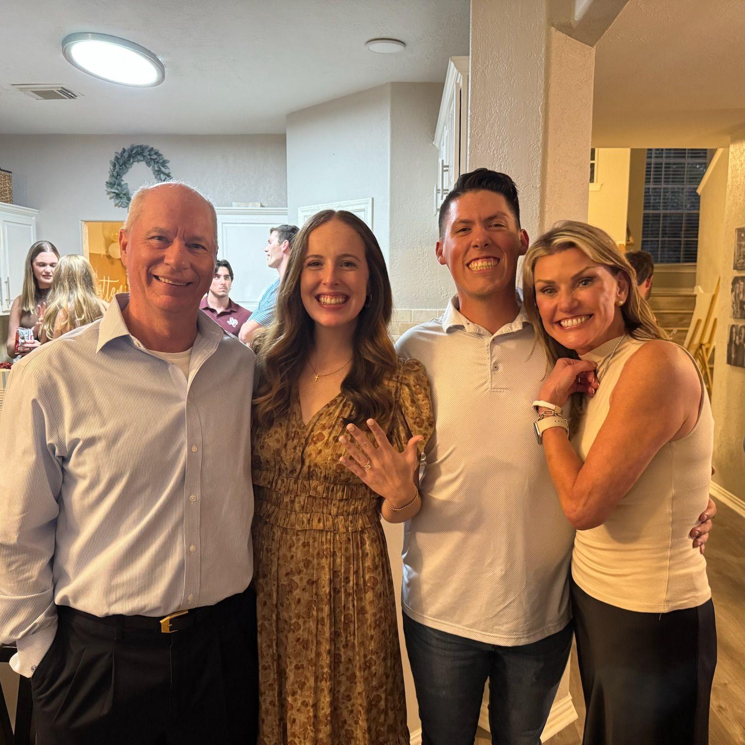 Luke's family at our engagement party!
