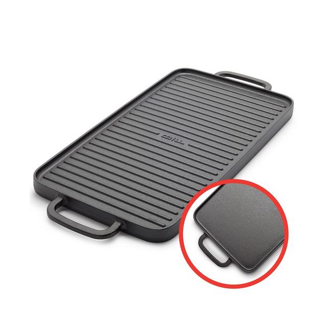 GreenPan X Bobby Flay Reversible Cast Iron 11" x 16.5" Grill Griddle