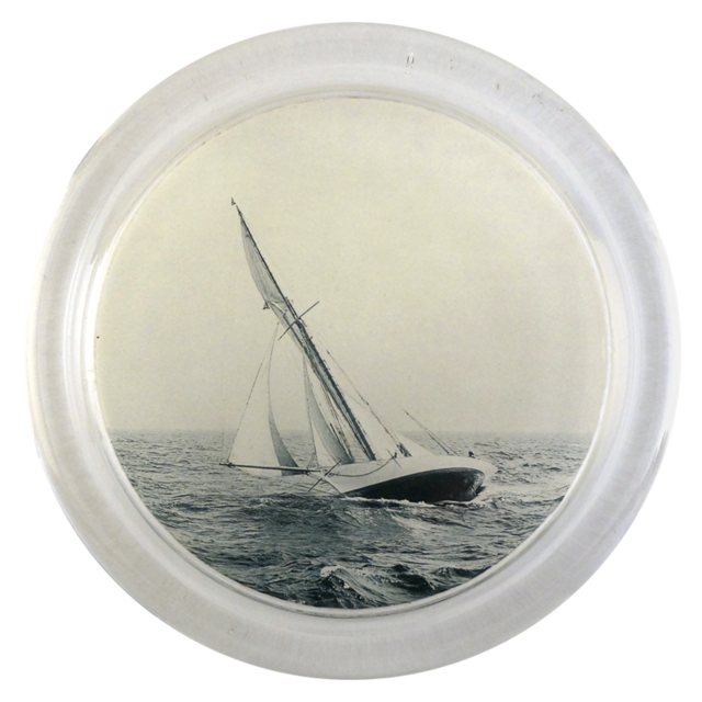 John Derian Wine Coaster- Sailboats