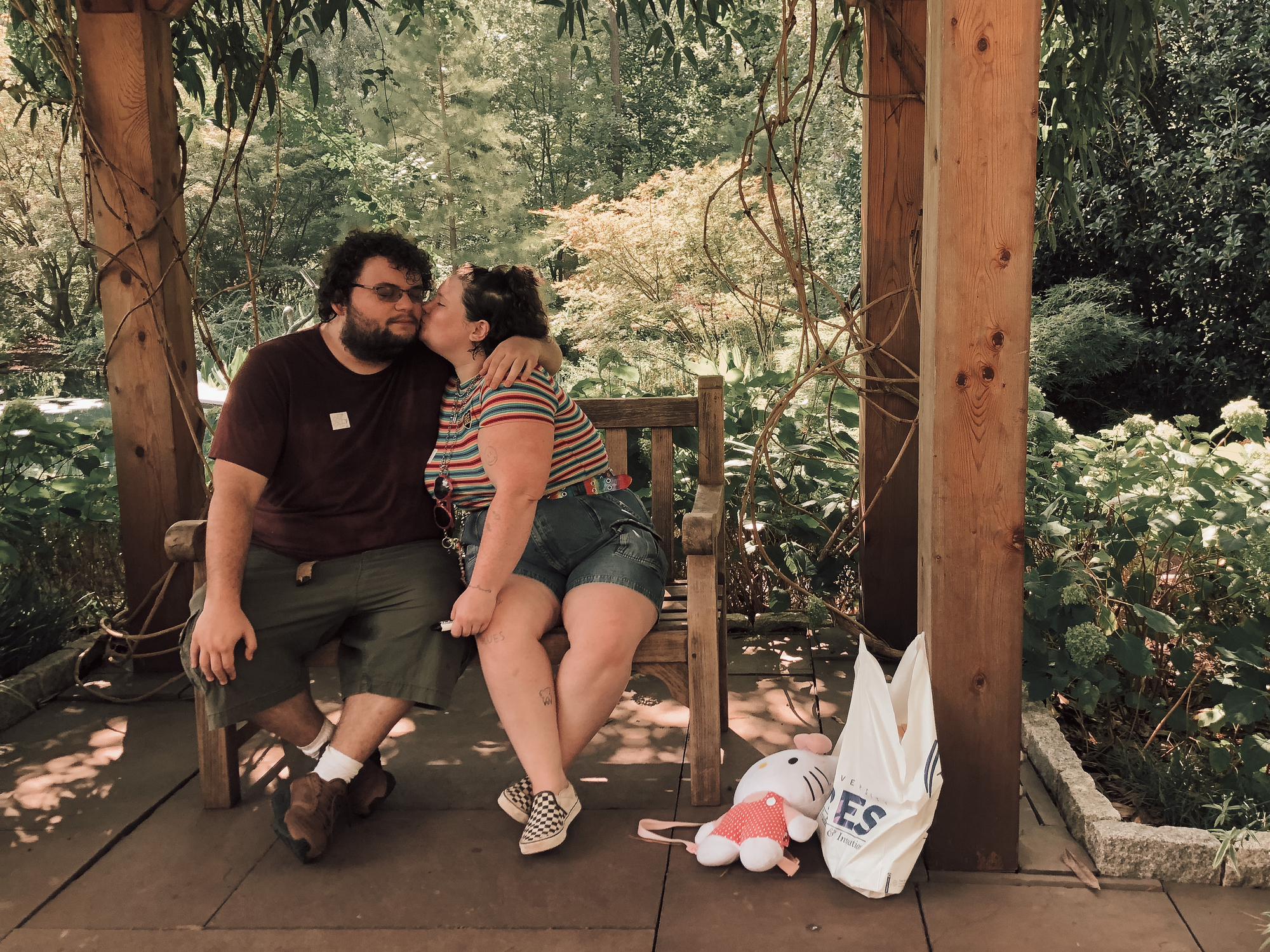 We went to Duke Gardens in 98° heat and survived