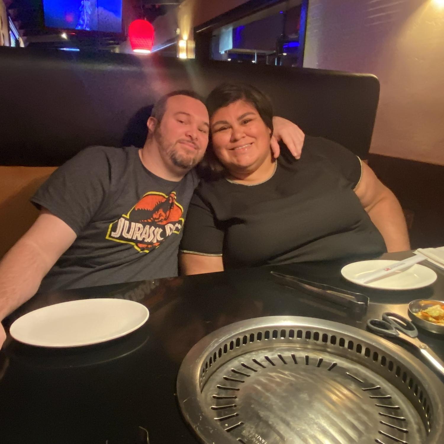 Weekly date night at their favorite place, Korean BBQ