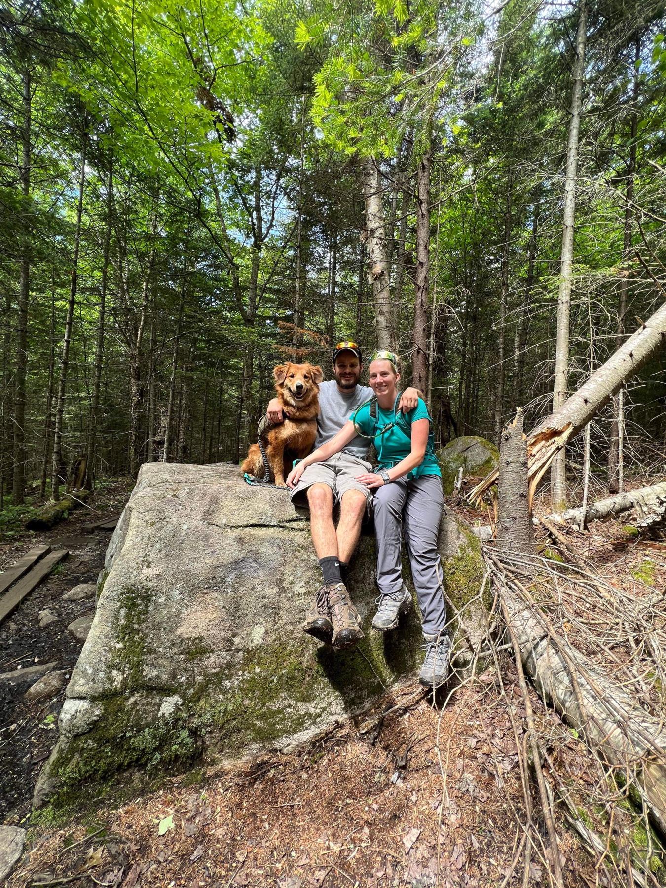 Duke loved this hike with to the Blue Mountain fire tower!