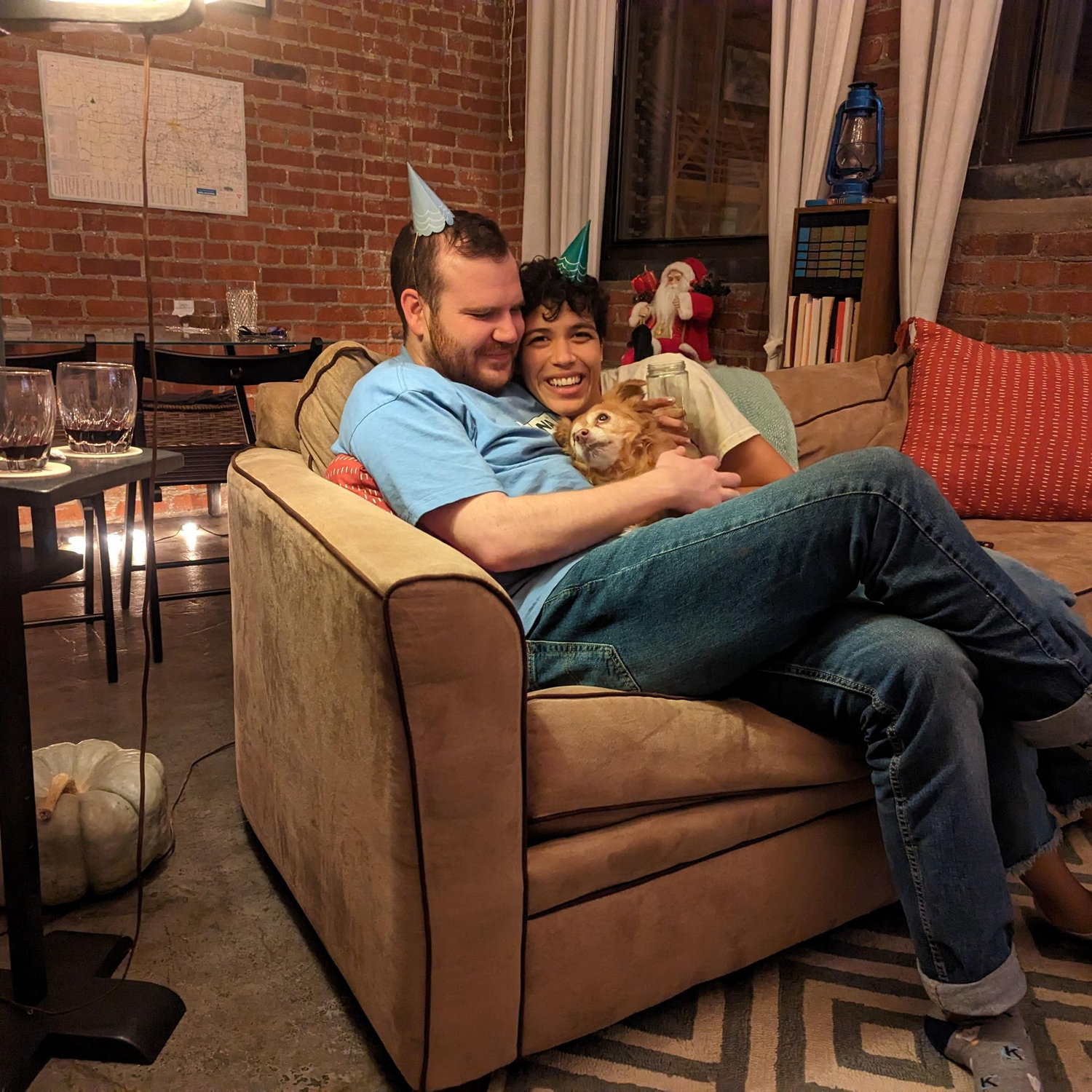 Our first New Year's Eve together with Etta