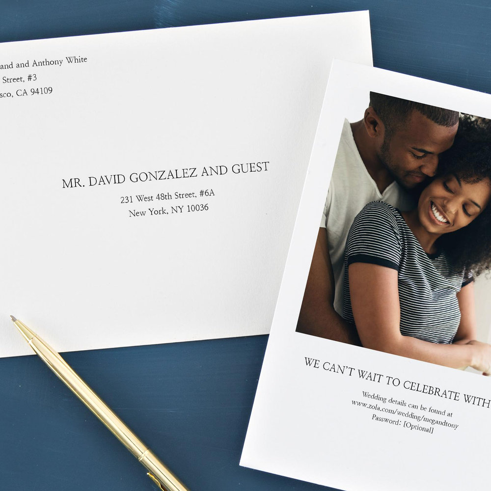 Zola Wedding Invitations - Gingerwood Border