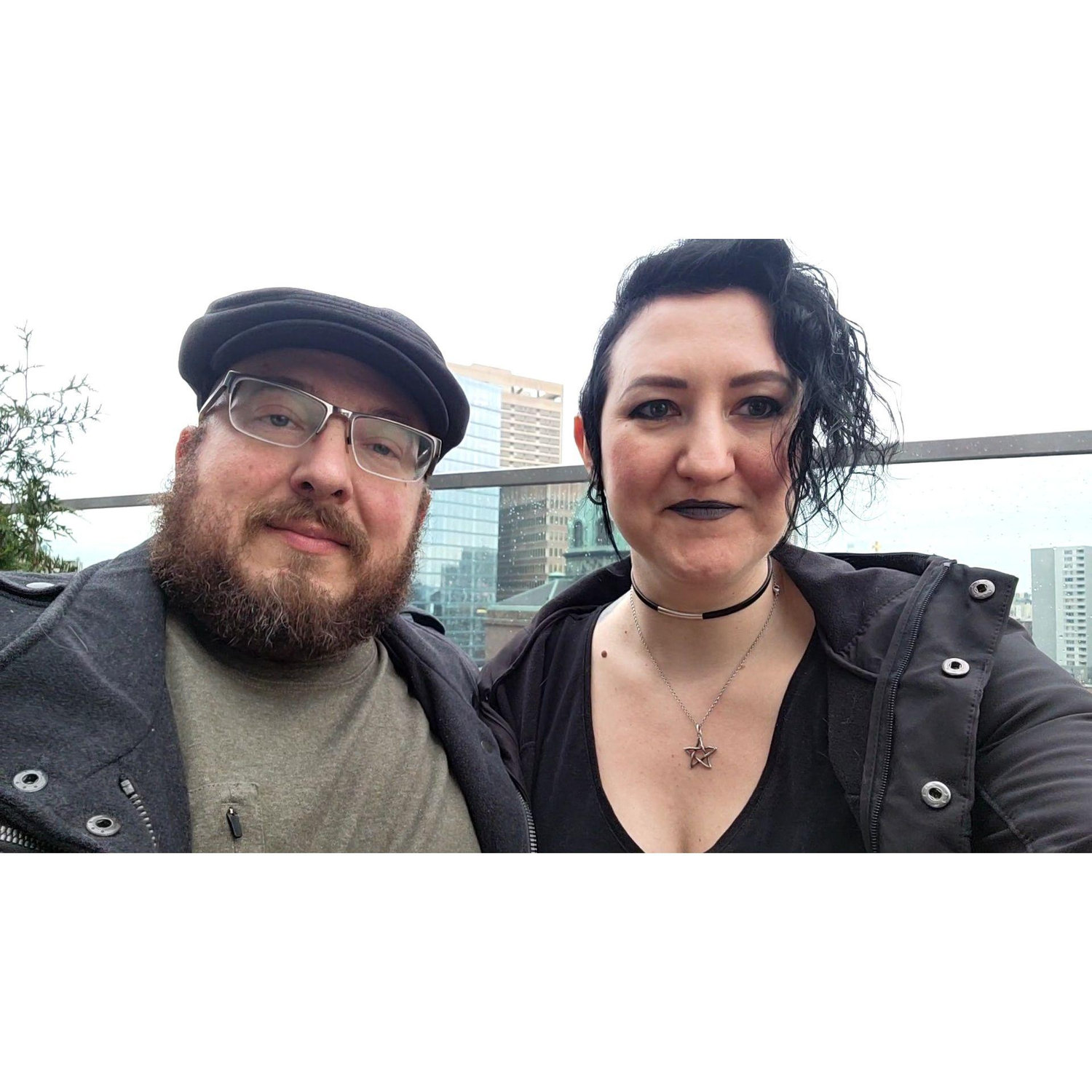 Josh said the best views at the rooftop bar in Philadelphia were the ones that included Lauren. Smart man.