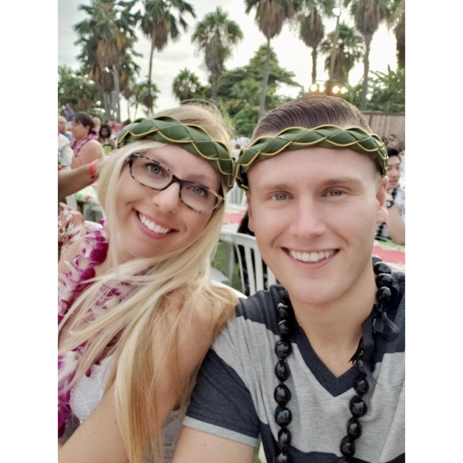 Our luau attire :)