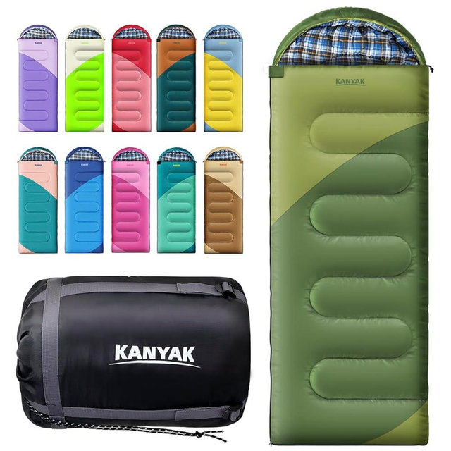 Camping Sleeping Bag, 32℉ Sleeping Bags for Adults Kids Teens Cold Weather Warm Sleeping Bag Winter for 3-4 Season Camping, Camping Gear Equipment, Traveling, and Outdoors