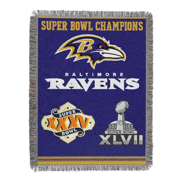 The Northwest Company NFL Unisex-Adult Vintage Woven Tapestry Throw Blanket, 48" x 60"