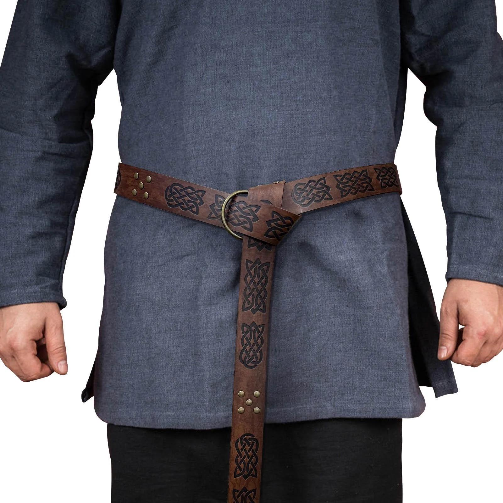 A medieval-looking belt like the one seen here is a simple way to tie in the theme. Throw one of these over a tunic, a dress, or a corseted look.