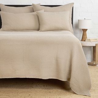Zuma Cotton Waffle Big Pillow with Insert