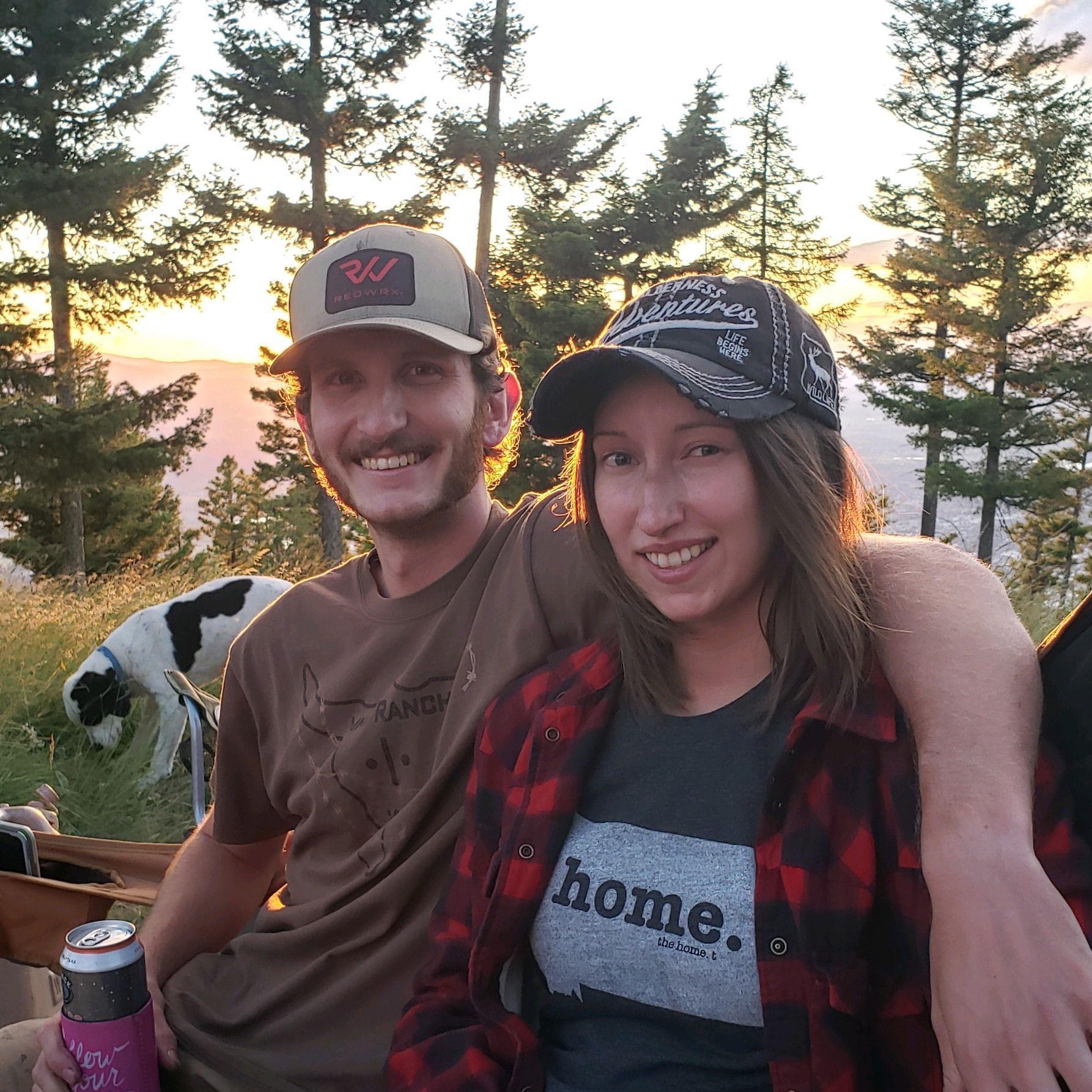 Campfire and dinner up on the mountain at The Line Ranch. July 2020