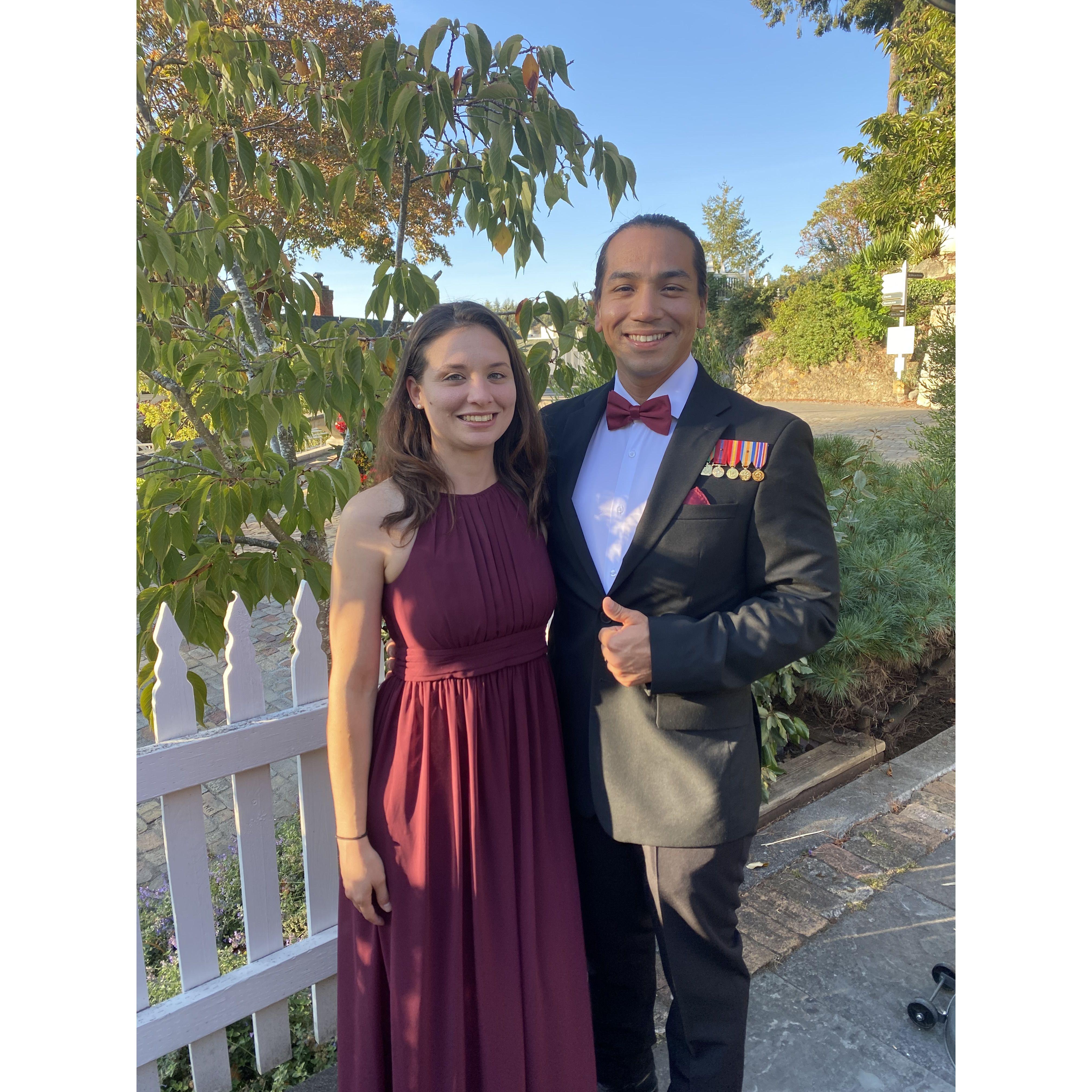 Attending the Moran-Smith wedding on San Juan Island