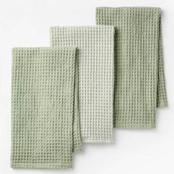 3pc Waffle Kitchen Towels - Figmint™
