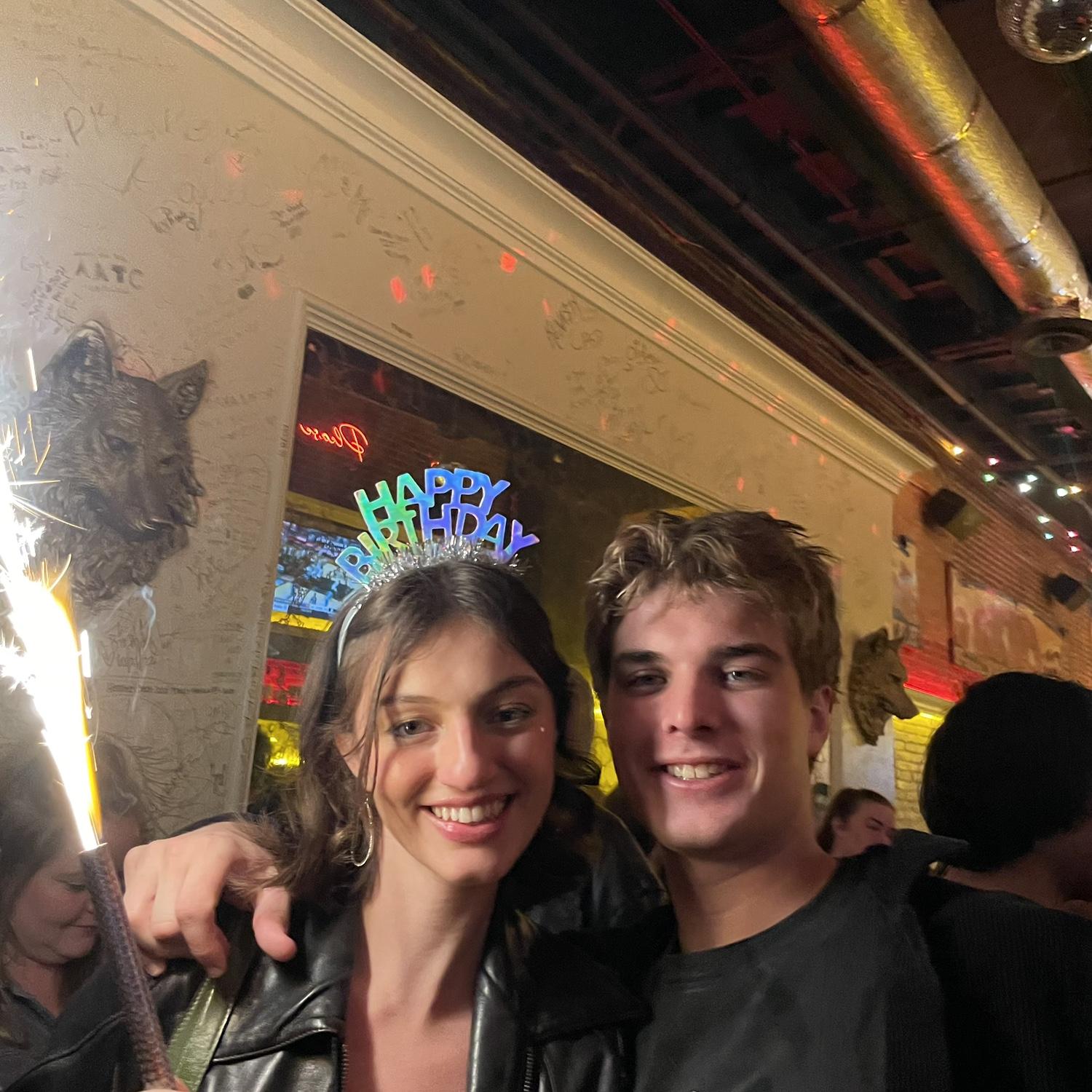 Jack threw Allie a surprise party Nov. 2022. This was at a karaoke bar a bit later into the night