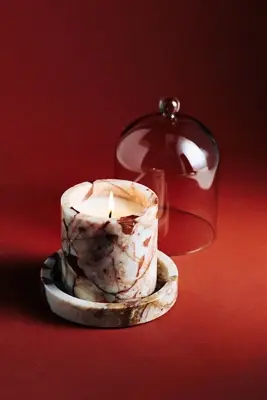 Poured New York Candle Cloche + Stone