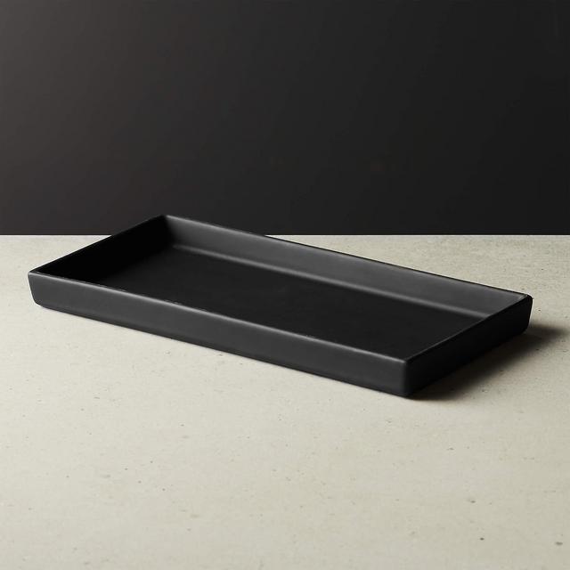 Rubber Coated Black Tank Tray