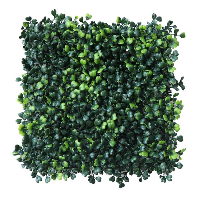 ouyuanwall Grass Wall Panels 12 Pcs 10"x 10" Grass Wall Backdrop Panels Artificial Boxwood Greenery Wall Backdrop Privacy Hedge UV Protected for Indoor Outdoor Garden Backyard Party