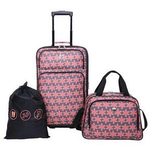 Skyline Furniture - Skyline 3pc Softside Luggage Set - Gray Floral Print
