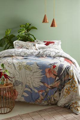 Longina Sketched Songbird Duvet Cover