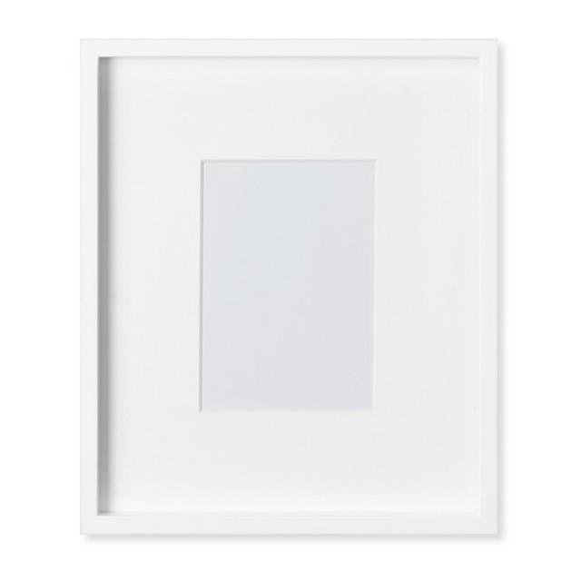 White Lacquer Gallery Frame, 5" X 7"