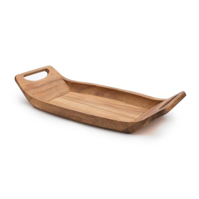 Saddle Serving Tray, Acacia Wood