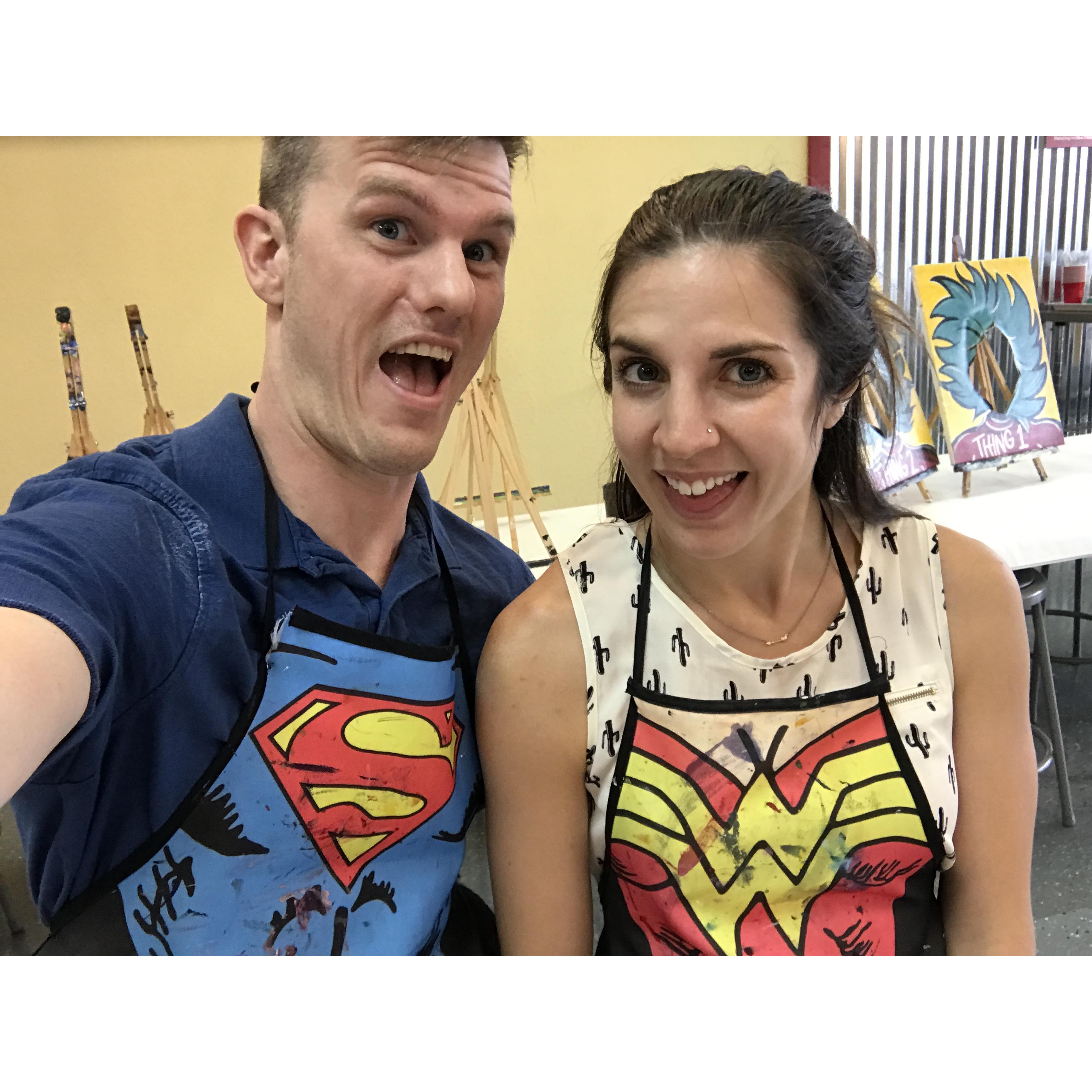 We are SUPER good at painting "with a twist"