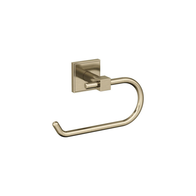 Amerock Appoint Golden Champagne Single Post Toilet Paper Holder