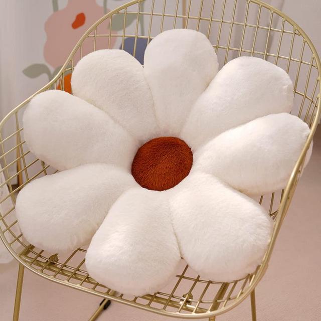 WYIKE Flower Pillow Cute Plush Flower Cushion Floor Pillow Cushions Casual Comfortable Pillow Room Decoration Pillows
