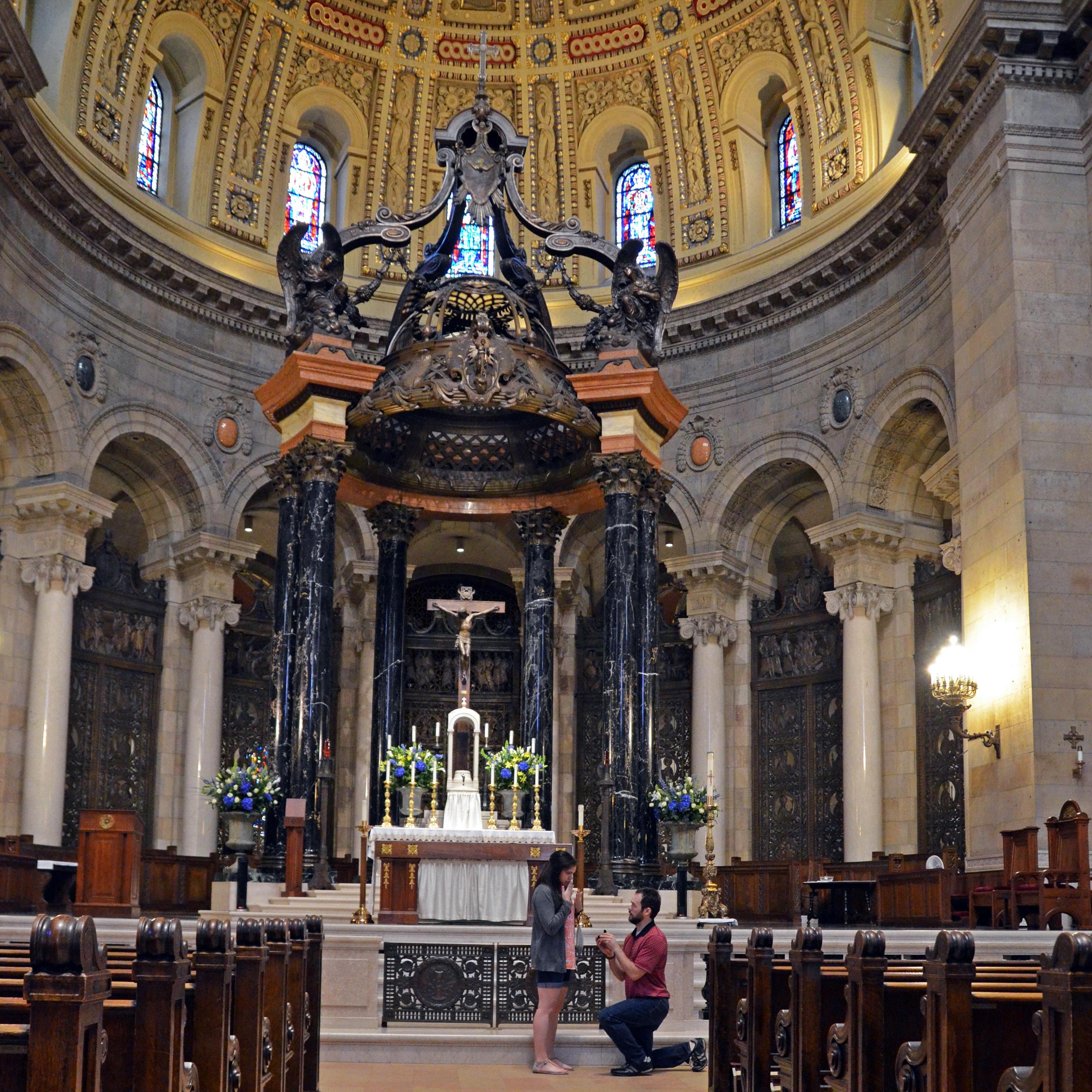 The Cathedral of Saint Paul where Phil proposed.